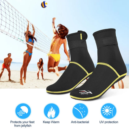 3mm Neoprene Outdoor Diving Socks - Thermal Wetsuit Boots for Snorkeling, Sailing, Swimming - Anti-Slip Beach Water Socks