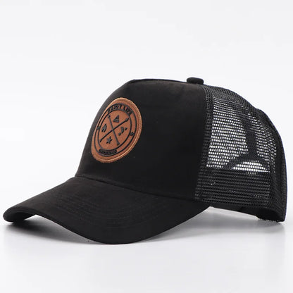 Unisex Cotton Mesh Trucker Hat - Multi Color Casual Summer Baseball Cap for Men & Women