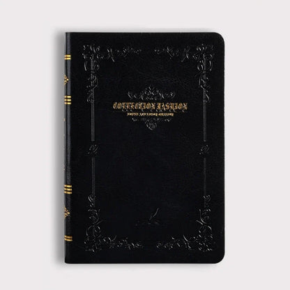 A6/A7 Vintage Hot Gold Printed Notebook – Cute Compact PU Leather Pocket Diary, Hard Shell School & Office Supplies