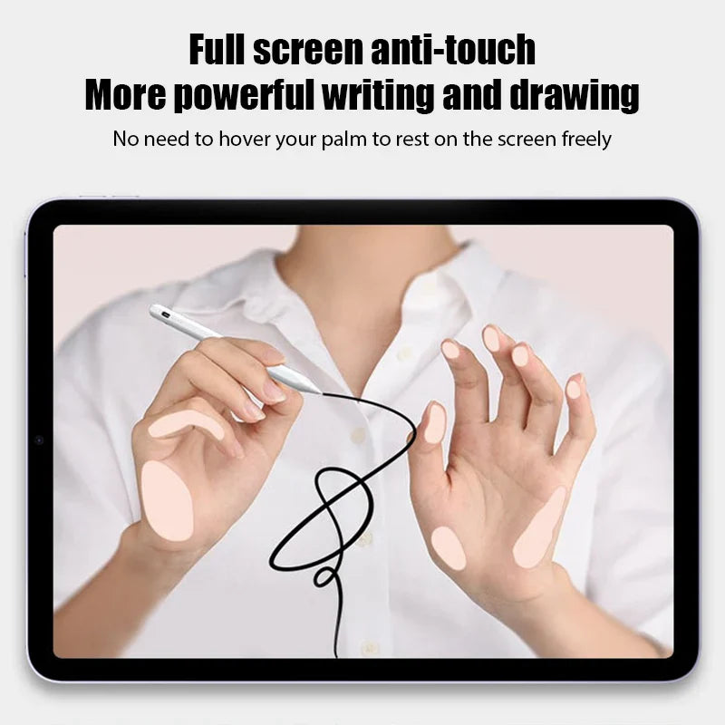 2024 iPad Stylus Pencil with Palm Rejection for iPad Air, Pro M2/M4, Mini & 9th/10th Gen Models
