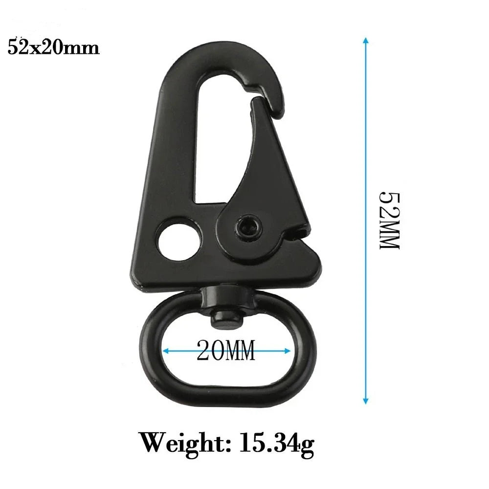 Aluminum Eagle Hook Carabiner Buckle – 10 Sizes Outdoor Climbing Strap Clip Tool