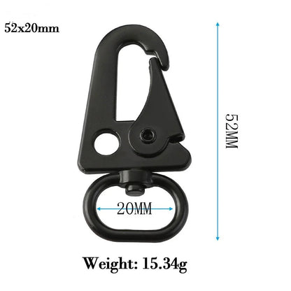 Aluminum Eagle Hook Carabiner Buckle – 10 Sizes Outdoor Climbing Strap Clip Tool
