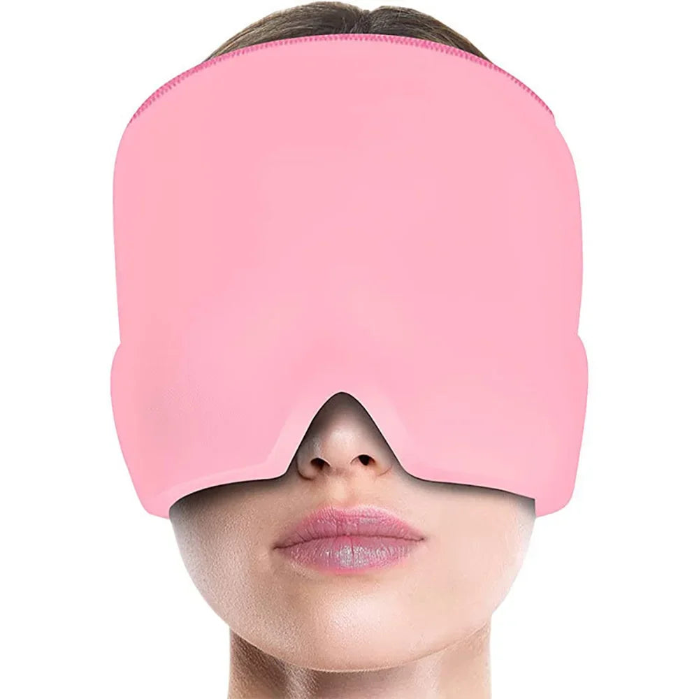 Gel Sleep Mask for Migraine & Headache Relief – Hot & Cold Therapy Eye Mask, Comfortable Shade Cover for Men & Women