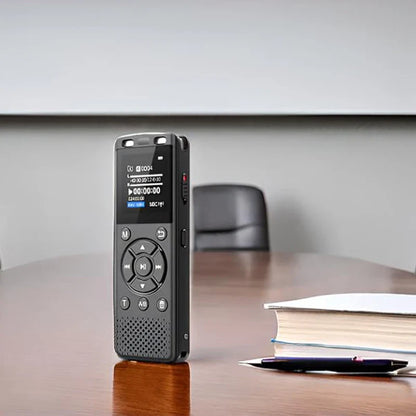 Digital Voice Recorder with Voice Activation & Timed Recording – Built-In Storage, External Microphone Support & Long Battery Life