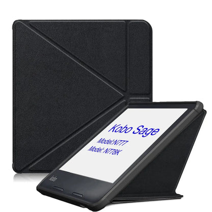 Kobo Sage 2021 Origami Leather Case — Thinnest Smart Cover for 8″ N777/N778K with Auto Wake/Sleep