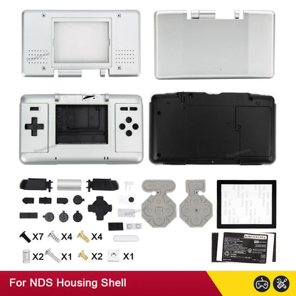 Full Set Housing Shell Cover for NDS – Replacement Plastic Case Kit for Nintendo DS Repair Accessories