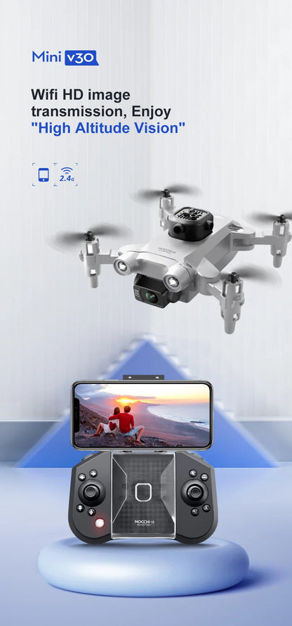 4DRC V30 Mini Drone – 4K/1080P HD Camera FPV RC Quadcopter with 5-Sided Obstacle Avoidance, Toy Gift Helicopter