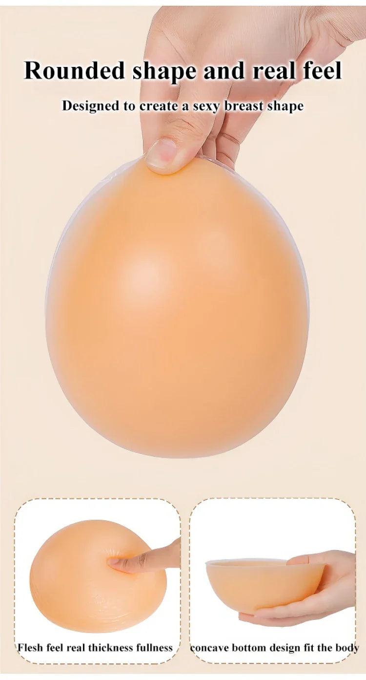 Female Anchor Fake Chest Bra – Women’s Silicone Prosthesis Underwear with Breast Pad, Sexy Oversized Lingerie for Cosplay