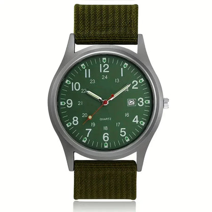 Luxury Men’s Quartz Watch - Waterproof Big Dial Wristwatch with Luminous Hands Fashion Design