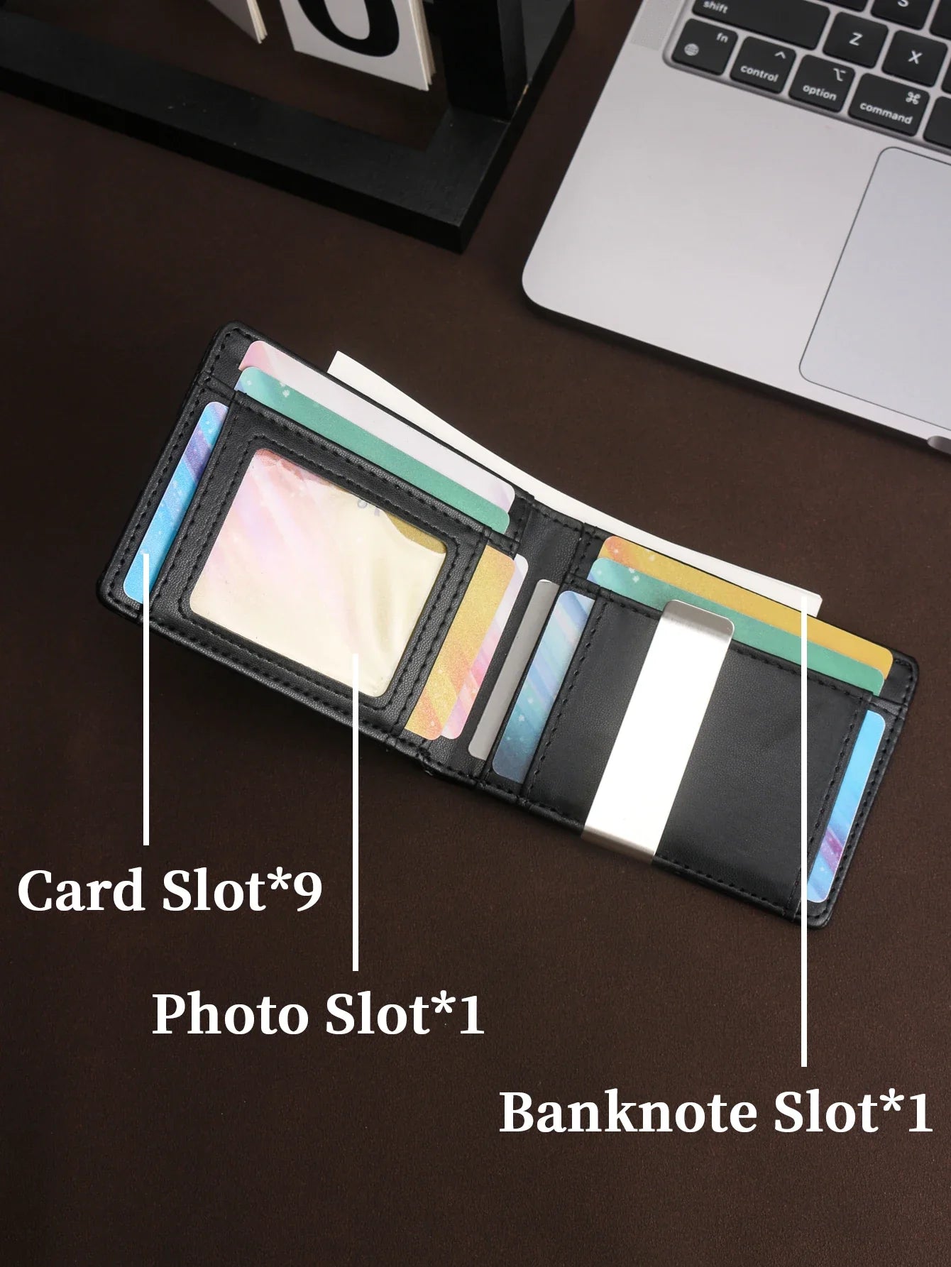 2024 New Microfiber Carbon Fiber Wallet for Men, Simple Credit Card Holder