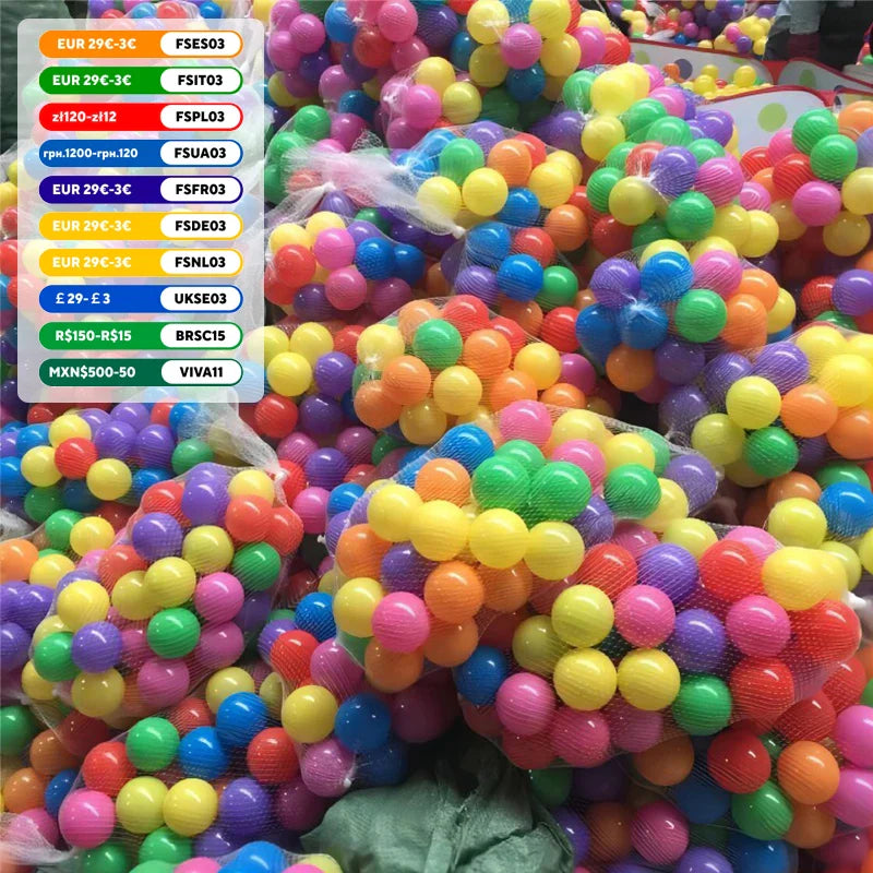 100PCS Colorful Soft Water Balls – Eco-Friendly Swim Pool & Ocean Wave Balls for Kids, Outdoor Sports & Stress Relief Toys