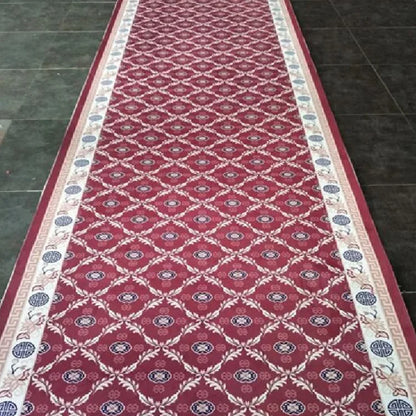 Luxury Classical Corridor Rug — Crystal Velvet Soundproof Washable Carpet for Villa & Hotel Hallway