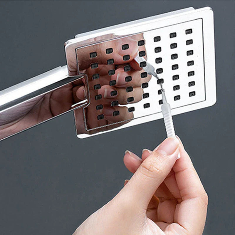 Multi-Pack Micro Nylon Shower Cleaning Brushes (10-100PCS) - Anti-Blocking Nozzle Brushes for Bathroom Accessories