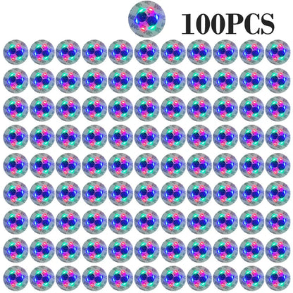 100-Pack LED Tableware Mats & Luminous Cup Stickers — Colorful Flashing Bottle Coasters for Bar, Stall, and Party Lighting