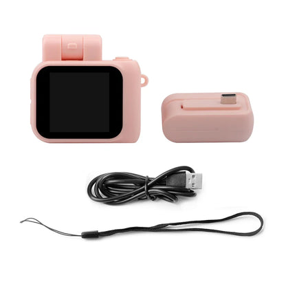 Y4000 Mini HD Camera - 1080P Portable Video Recorder with LCD Screen, Flash Light, Battery Dock & Retro Kids Digital Camera