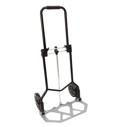Folding Hand Truck & Dolly — Adjustable Height Aluminum Portable Cart with Anti-Slip Wheels, 264lb Capacity