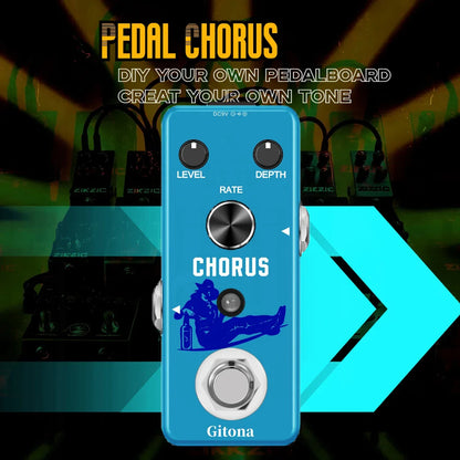 ZIKZIC Guitar Pedals Noise Gate Flanger Equalizer Delay Acoustic Plexion Overdrive Gitona Chorus Metal Distortion Fuzz Rowin