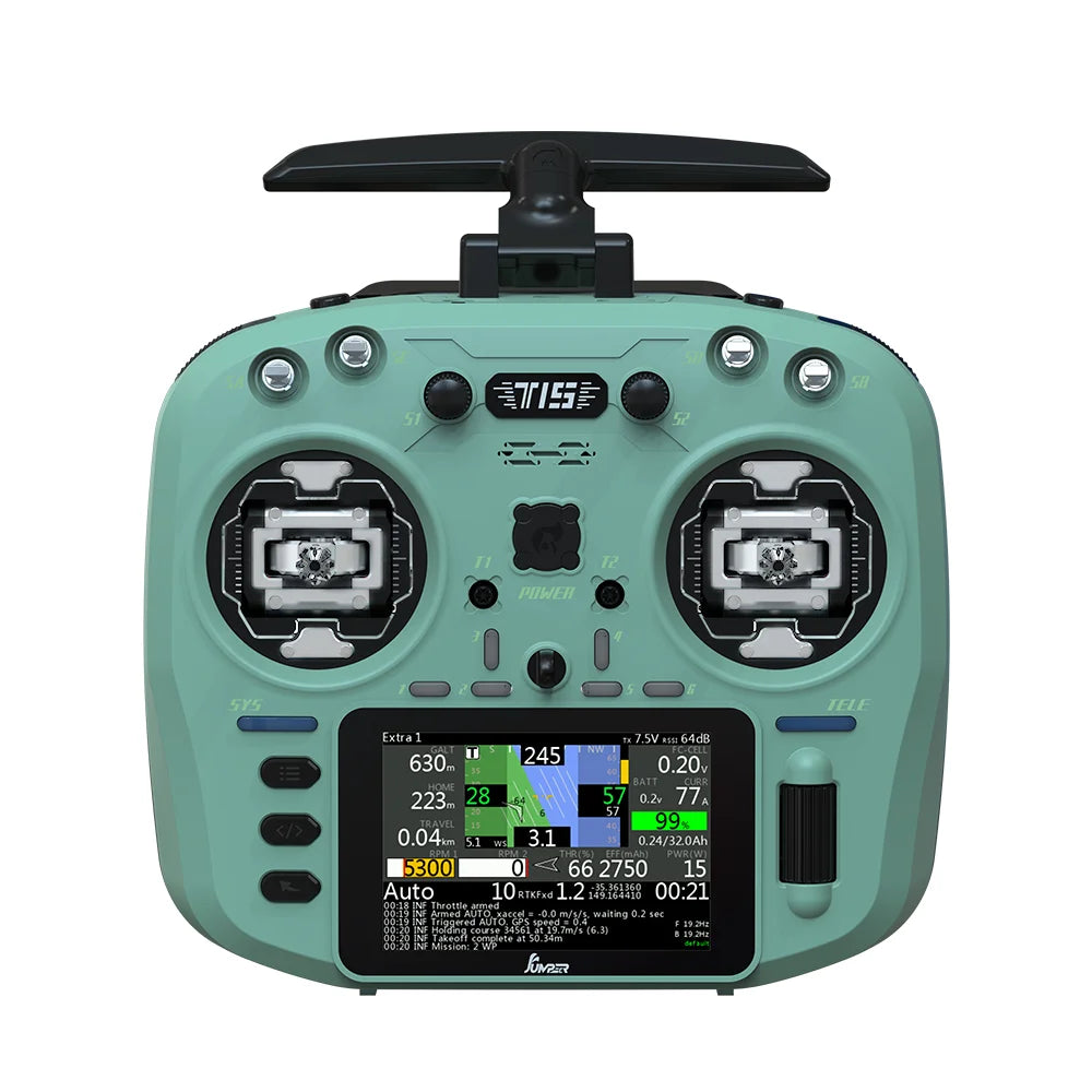 Jumper T15 FPV Radio Controller – Hall Sensor, Color Screen, EDGETX/ELRS for Long Range RC Drone