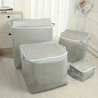 Large Capacity Household Storage Bag – Non-Woven Closet Organizer for Quilts, Clothing & Toys