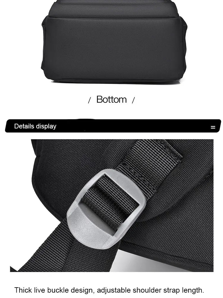 Multi-Layer Waterproof Oxford Backpack - Large Capacity, Stylish Commuter and Student Bag for Out-of-Town Travel