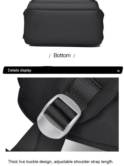 Multi-Layer Waterproof Oxford Backpack - Large Capacity, Stylish Commuter and Student Bag for Out-of-Town Travel