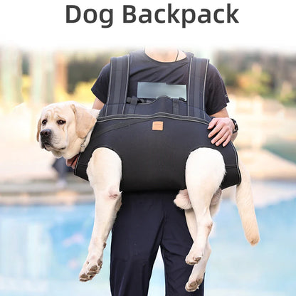 Large Dog Backpack Carrier – Full Body Sling Harness with Handle for Elderly & Disabled Dogs