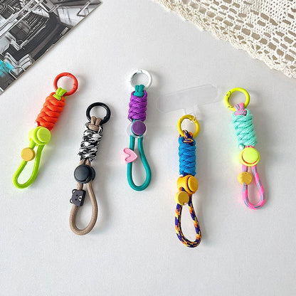 Fashion Braided Keyring Lanyard – Creative Anti-Lost Rope Strap for Keys, Phone Case & DIY Accessories
