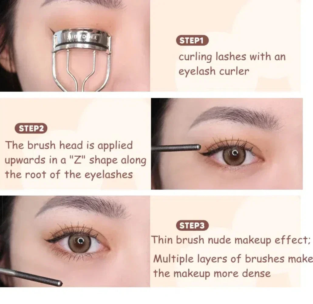 Judydoll Lash Lengthening Waterproof Mascara – Curling, Thick, Non-Smudge, Quick-Dry, Long-Lasting Eye Makeup Cosmetics