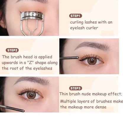 Judydoll Lash Lengthening Waterproof Mascara – Curling, Thick, Non-Smudge, Quick-Dry, Long-Lasting Eye Makeup Cosmetics