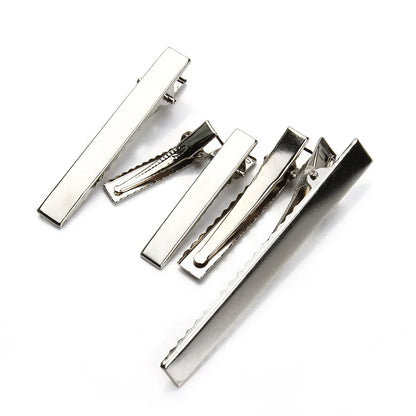 20-50PCS Metal Alligator Hair Clips – Single Prong Duckbill Curl Clips with Teeth for DIY Hair Styling Accessories