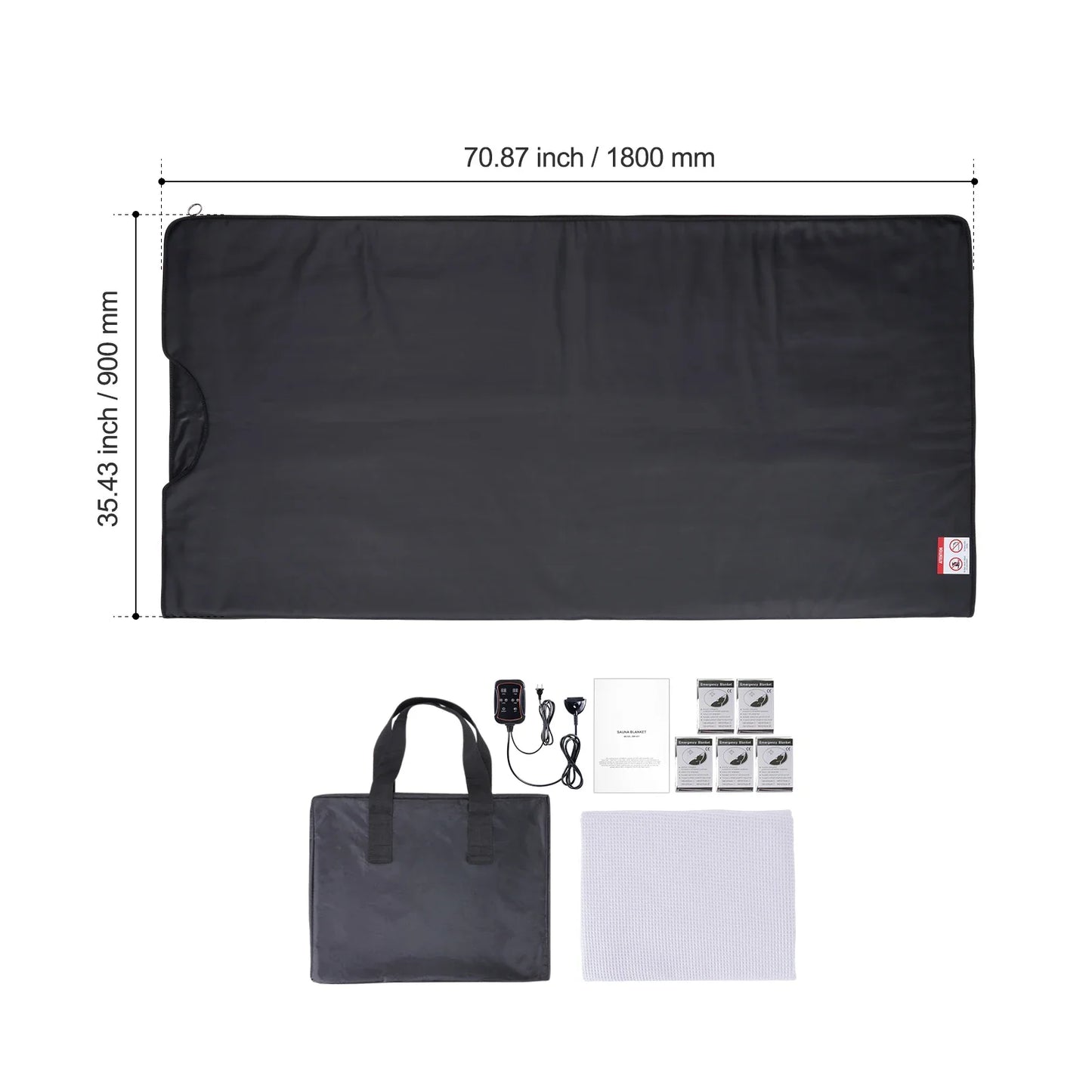 VEVOR Sauna Blanket for Detoxification – Portable Far Infrared Sauna, Adjustable Temperature & Timer for Home Relaxation