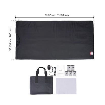 VEVOR Sauna Blanket for Detoxification – Portable Far Infrared Sauna, Adjustable Temperature & Timer for Home Relaxation