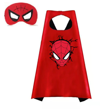 Superhero Capes for Boys & Girls – Cartoon Dress-Up Costume Cloak for Birthday, Halloween & Easter Party