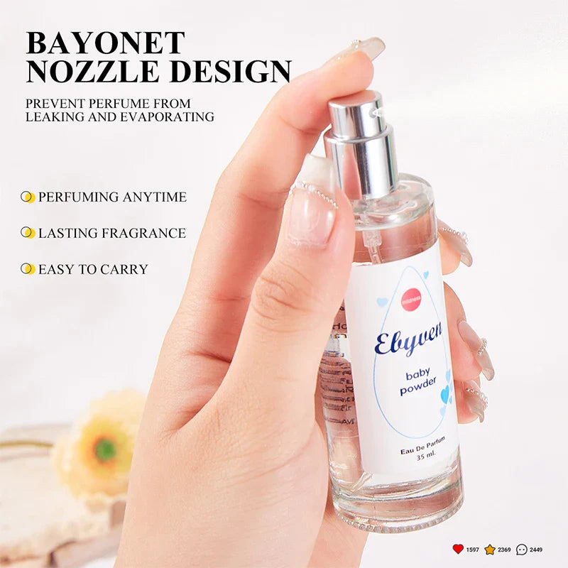 Milk Rice Baby Powder Eau de Parfum 35ml – Long-Lasting Bloom Bedtime Scent, High-Quality Portable Perfume by Israel Tower