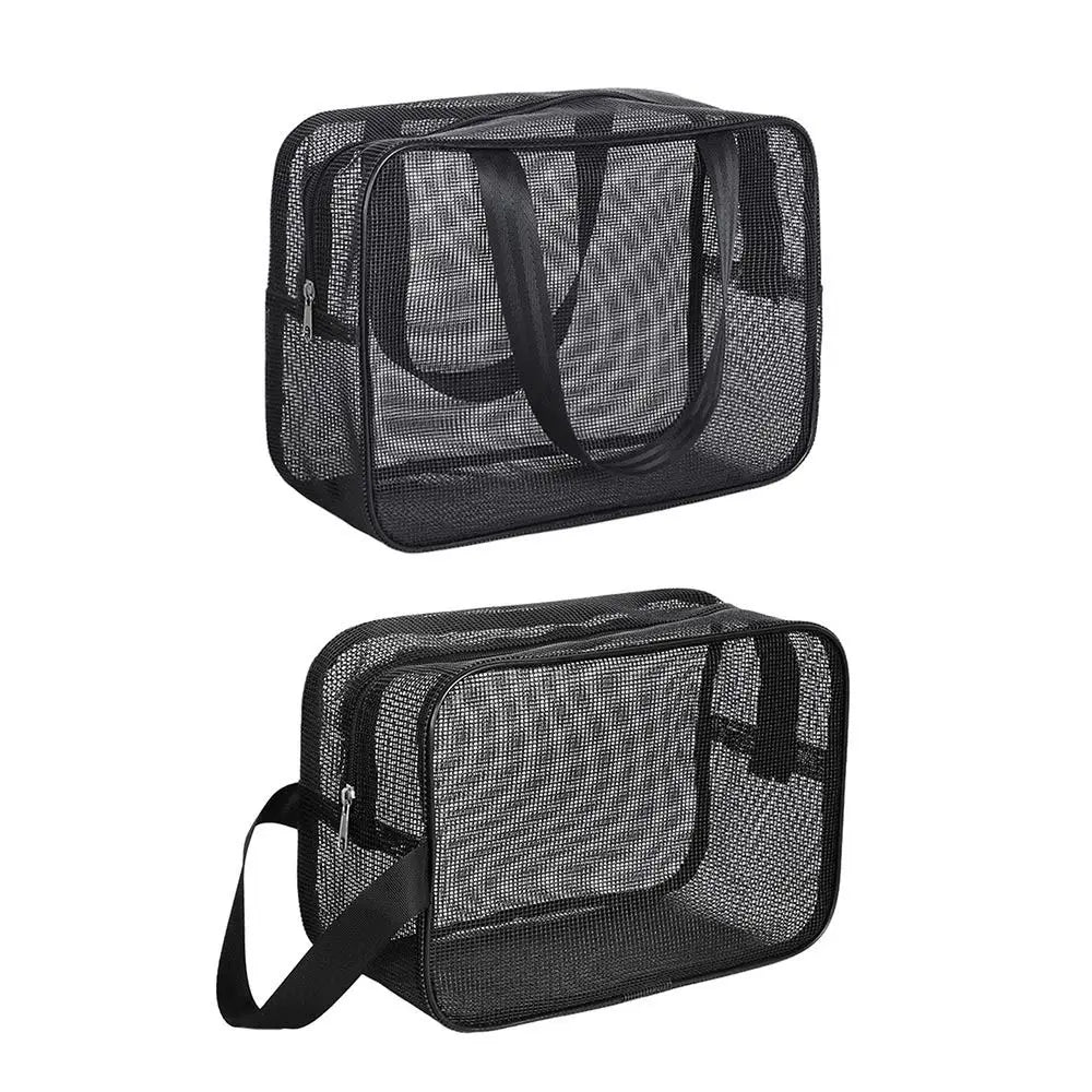 New Mesh Bathing Bag – Portable Shower Toiletry Pouch for Travel Makeup Storage & Bath Essentials