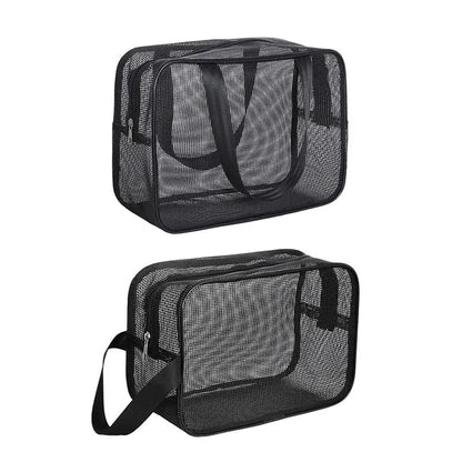 New Mesh Bathing Bag – Portable Shower Toiletry Pouch for Travel Makeup Storage & Bath Essentials