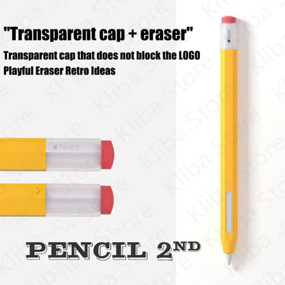 Silicone Pencil Case for Apple Pencil 2nd & 1st - Tablet Touch Stylus Pouch - Portable Protective Cover