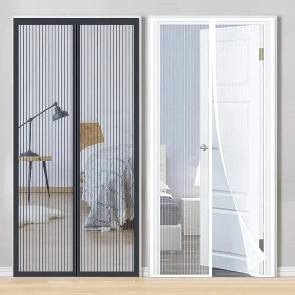 Magnetic Door Curtain Mosquito Net — Anti-Insect Fly Screen for Windows, Punch-Free Invisible Mesh