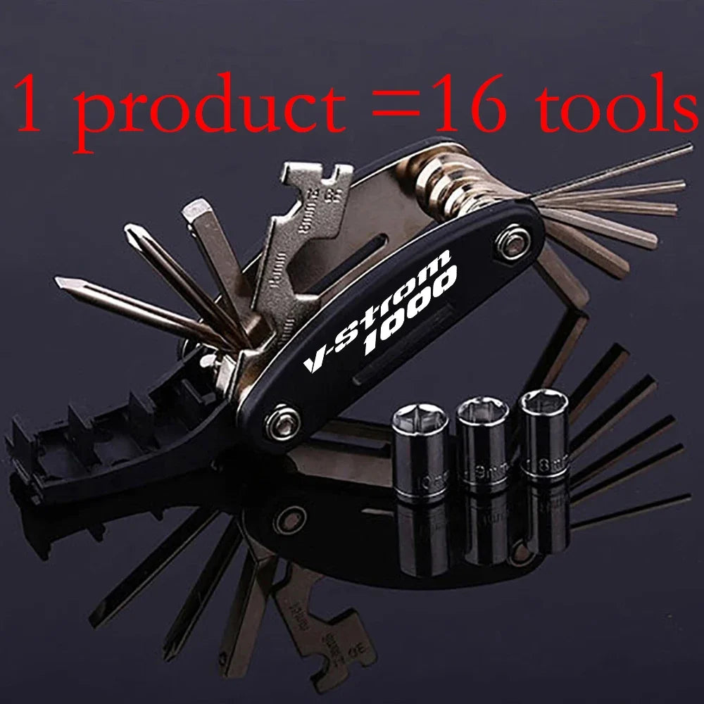 Motorcycle Multifunction Tool Kit for Suzuki V-Strom 250/650/800DE/1000/1050XT – Portable Repair Screwdriver Set Accessory