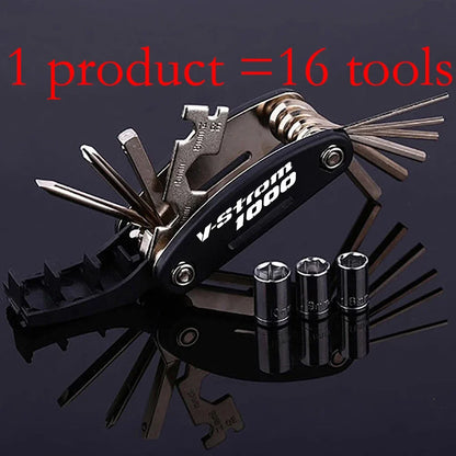 Motorcycle Multifunction Tool Kit for Suzuki V-Strom 250/650/800DE/1000/1050XT – Portable Repair Screwdriver Set Accessory