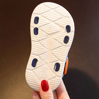 Summer Baby Sandals – Solid Color Soft Sole, Anti-Slip Toddler Shoes for Boys & Girls, Beach Sandals