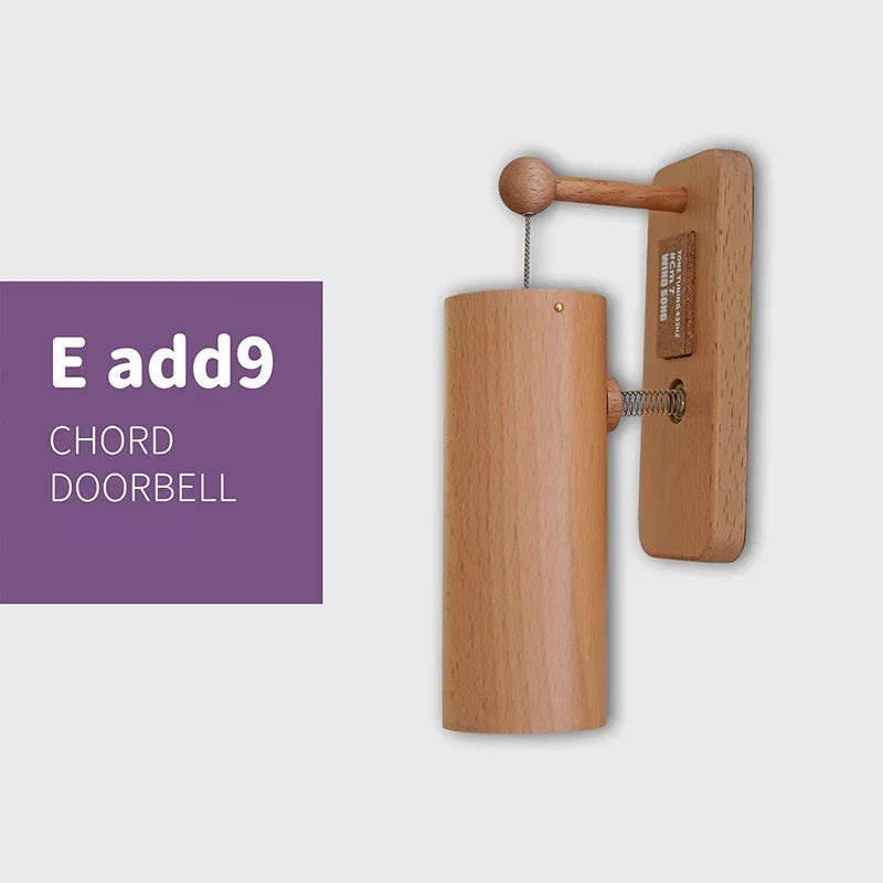 432Hz Wooden Doorbell Chime - Musical Entry Door Bell for Home, Business, Fridge & Housewarming Gift