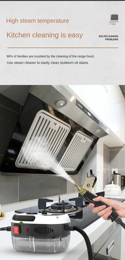 High-Temperature Steam Cleaner - Sterilization for Air Conditioning, Kitchen Hood, Home & Car, 110V US Plug / 220V EU Plug