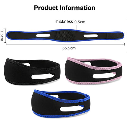 Anti-Snore Chin Strap – Sleep Apnea Belt & Chin Support for Men and Women, Snoring Relief Sleep Aid Tool