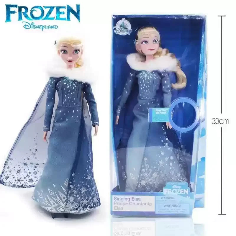 Disney Princess Frozen Elsa & Anna Classic Dolls – Anime Action Dress-Up Toy for Girls’ Gift