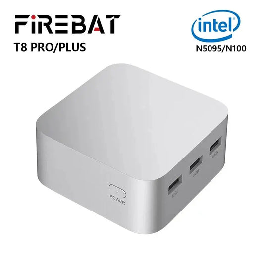 FIREBAT T8 Pro Plus Mini PC — Intel Celeron N5095/N100 Desktop, 8GB/16GB RAM, 256GB/512GB Storage, DDR4/DDR5, WiFi5 & BT4.2 Gaming Computer
