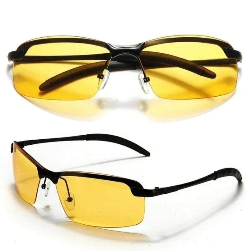 Anti-UV Night Vision Cycling Sunglasses — Polarized Day & Night Driving Glasses for Men, Stylish Outdoor Eyewear