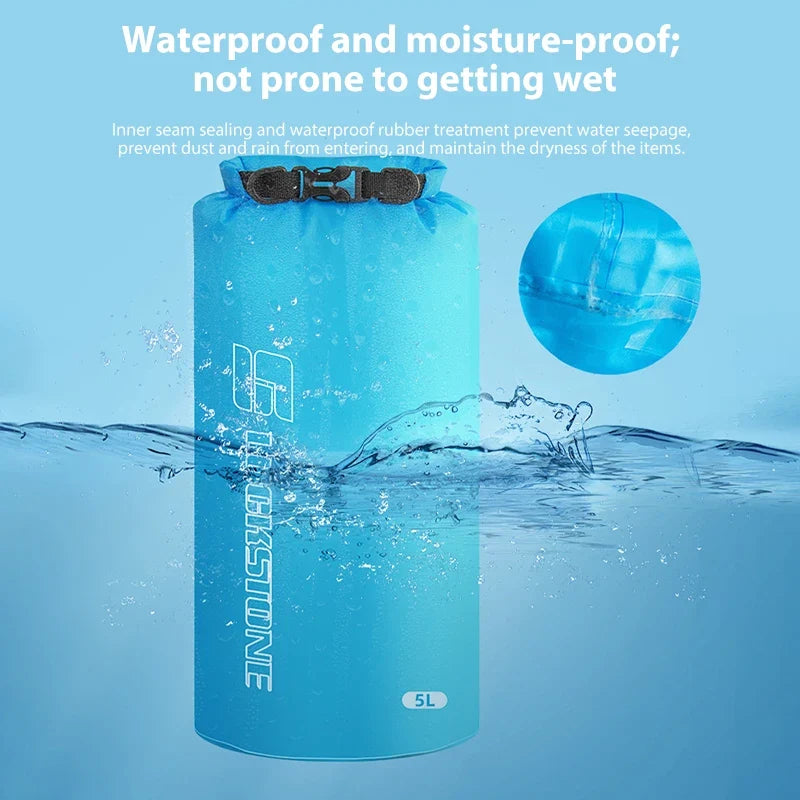 Ultralight Waterproof Dry Bag - 3L/8L/12L/15L/25L/35L/75L Storage Sack for Camping, Boating, Hiking & Rafting