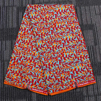 African Nigerian Batik Wax Print Fabric - High Quality Polyester Ankara Sewing Cloth A-7