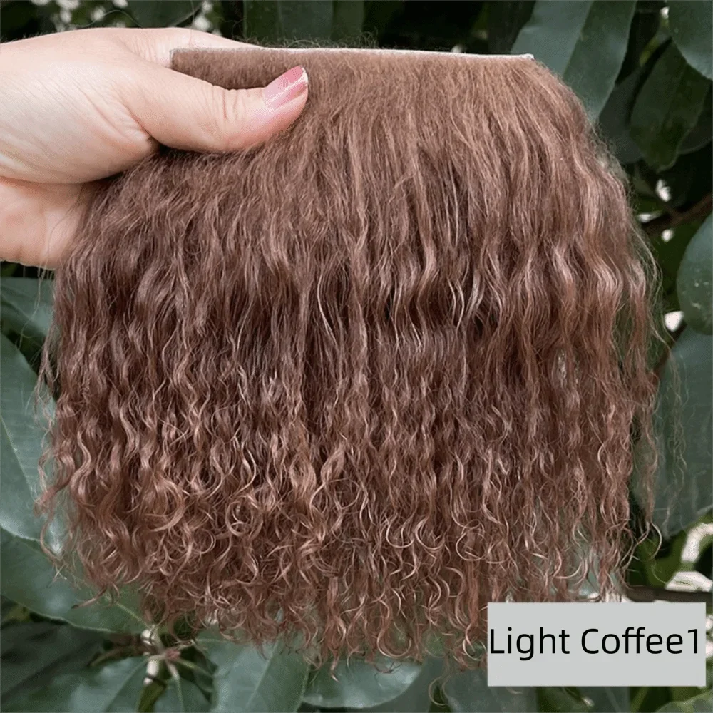 Mongolia Fur Sheepskin Curly Hair Extensions — Cute Wool Texture Wigs for SD, Blyth & BJD Dolls